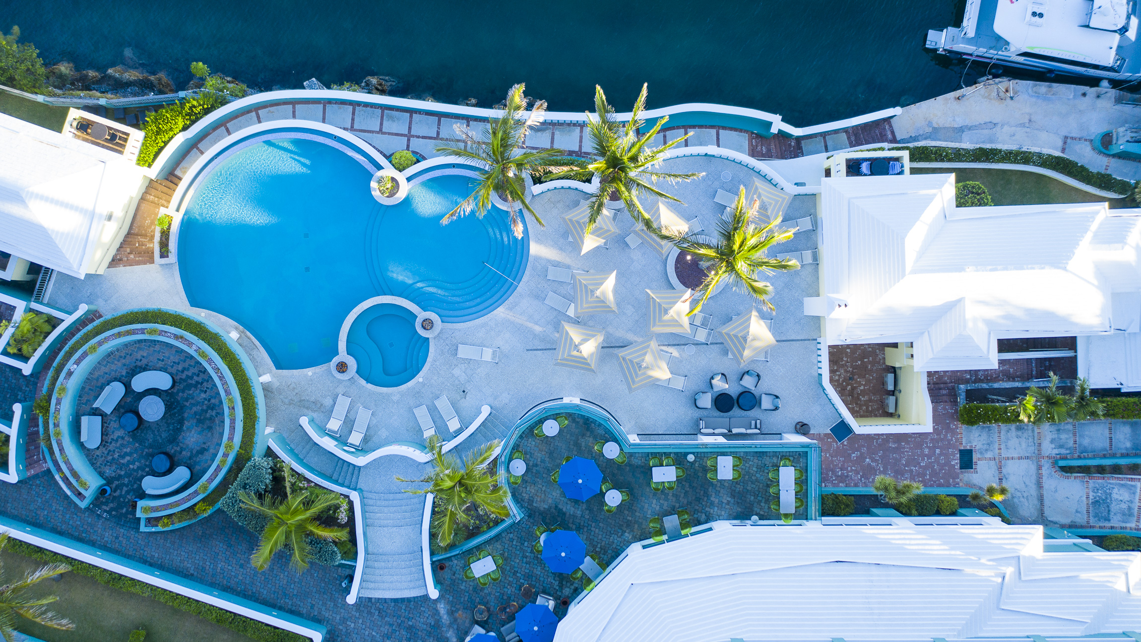 Newstead Belmont Hills Golf Resort & Spa Bermuda drone view of pool