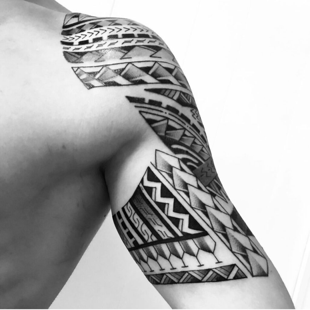 Polynesian Tattoo by Lolo on the Island of Moorea French Polynesia