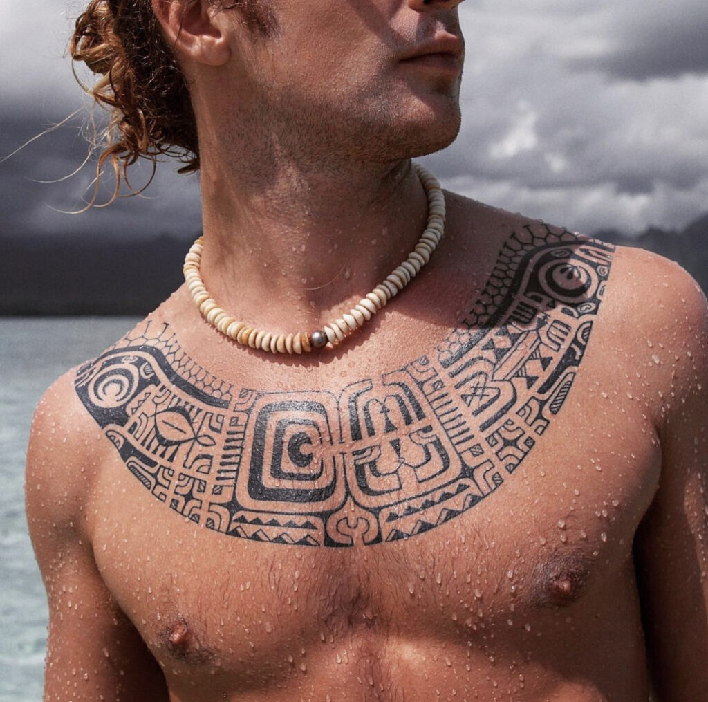 Polynesian Tattoo by Lolo on the Island of Moorea French Polynesia