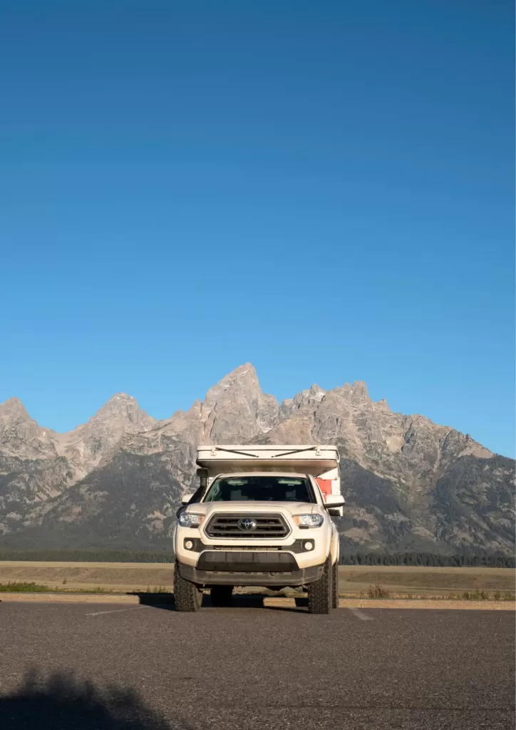 One of One overland build 2023 Toyota Tacoma Bowen Customs Four Wheel Camper Baja Stripes