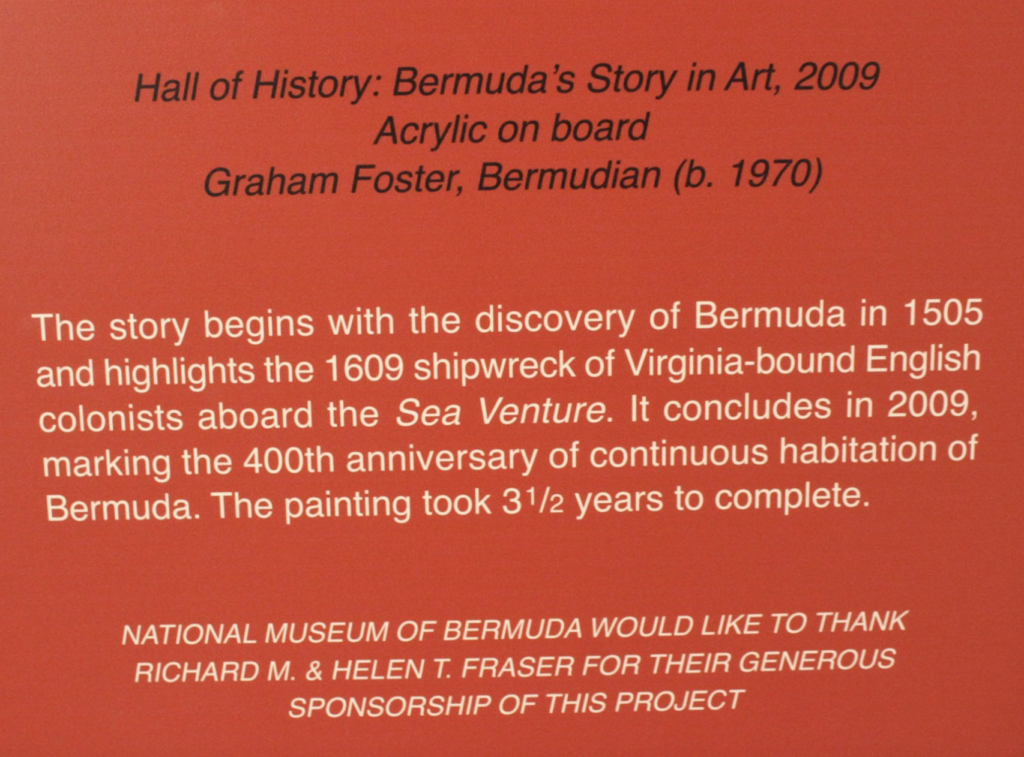The Commissioners House Mural with Bermuda History