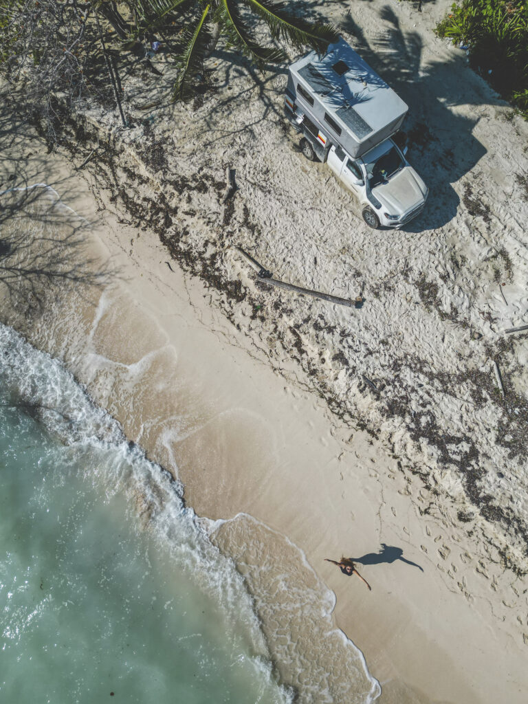 Tulum beach camping