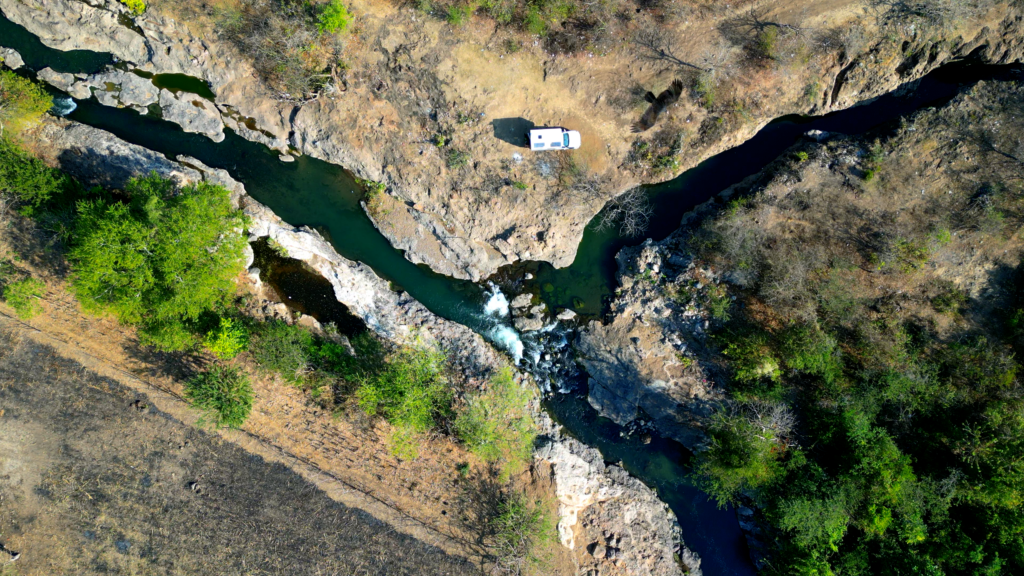 Three hot rivers wild camping in el Salvador