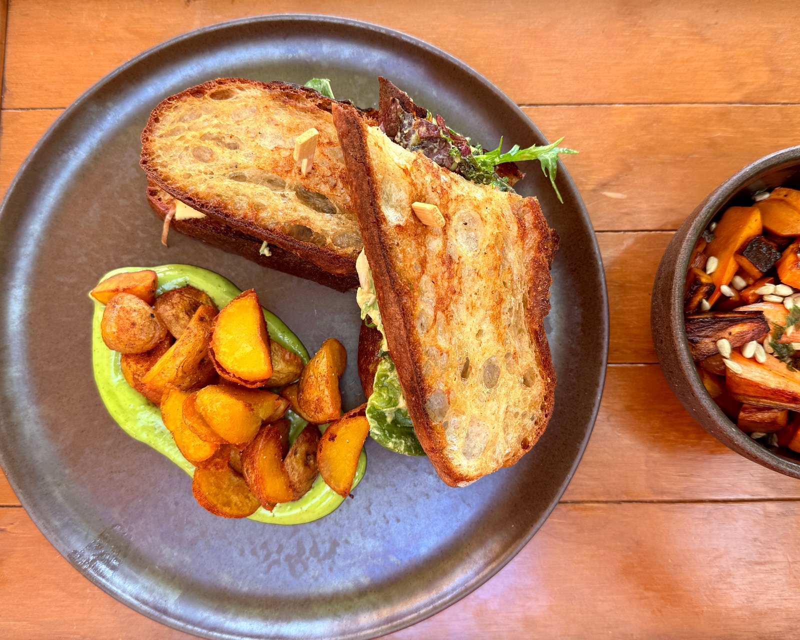 Food at Blue Apple Beach Club