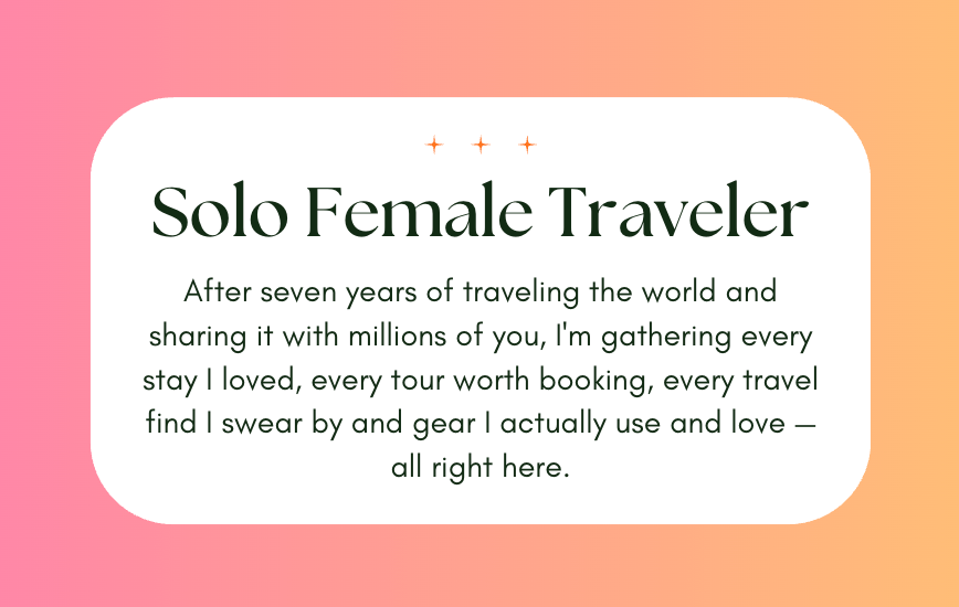 solo female travel